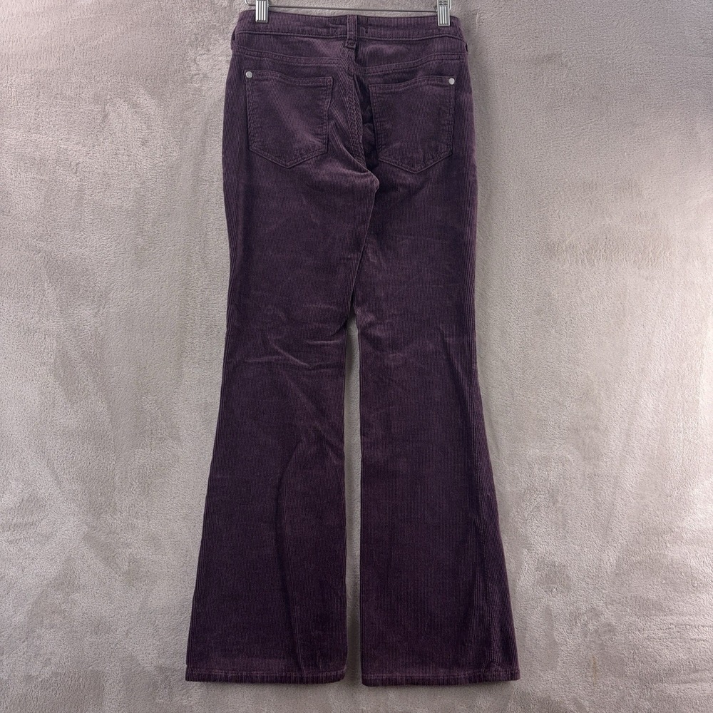 Pilcro Flare Corduroy Pants Womens Size 25x29 Purple Retro Boho Stretch - Picture 2 of 9